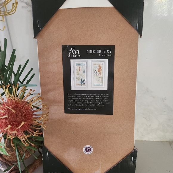 New 🆕️ AM Art Mates Dimensional Ocean Coastal Themed Glass Frames - Picture 2 of 3